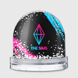 Игрушка Снежный шар The Sims - neon gradient