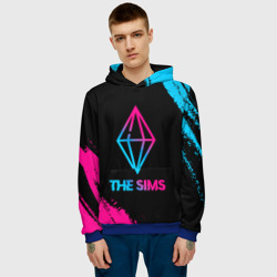 Мужская толстовка 3D The Sims - neon gradient - фото 2