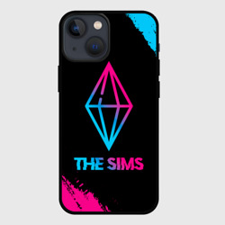 Чехол для iPhone 13 mini The Sims - neon gradient