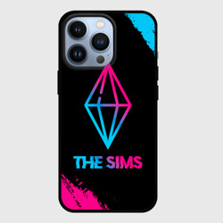 Чехол для iPhone 13 Pro The Sims - neon gradient