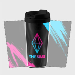 Термокружка-непроливайка The Sims - neon gradient - фото 2