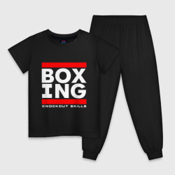 Детская пижама хлопок Boxing cnockout skills light