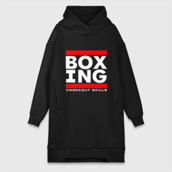 Платье-худи хлопок Boxing cnockout skills light