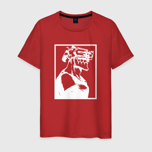 Мужская футболка хлопок Дзюдзо Инуи, цвет красный