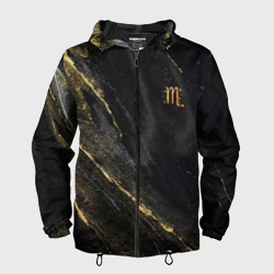 Мужская ветровка 3D Символ знака зодиака Скорпион черно-золотой