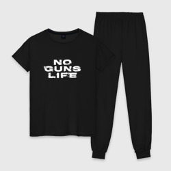 Женская пижама хлопок No Guns Life лого