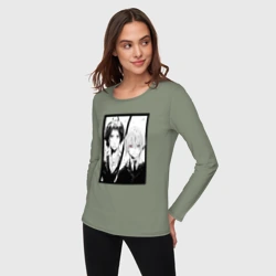 Женский лонгслив хлопок Уильям и Шерлок - фото 2