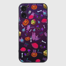 Чехол для iPhone 16 силиконовый с защитой камеры Это Хэллоуин