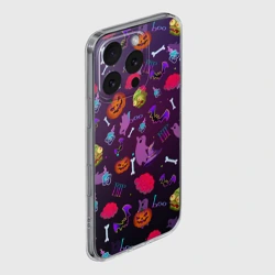 Чехол для iPhone 16 Pro силиконовый с защитой камеры Это Хэллоуин - фото 2