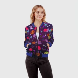 Женский бомбер 3D Это Хэллоуин - фото 2