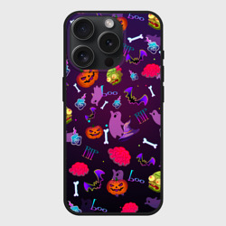Чехол силиконовый для Apple iPhone 15 Pro матовый Это Хэллоуин