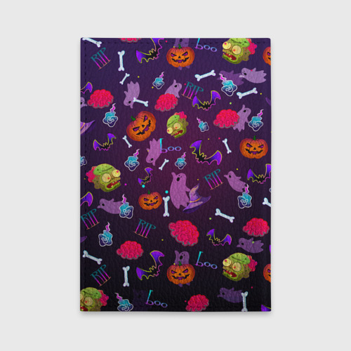 Обложка для автодокументов Это Хэллоуин, цвет бирюзовый - фото 2