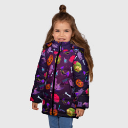 Зимняя куртка для девочек 3D Это Хэллоуин - фото 2