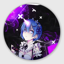 Круглый коврик для мышки Rem - ReZero - Абстракция