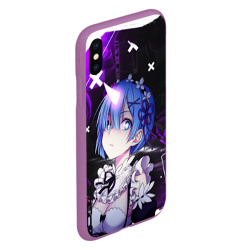 Чехол для iPhone XS Max матовый Rem - ReZero - Абстракция - фото 2