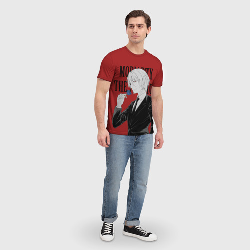 Мужская футболка 3D Красавчик Уильям Мориарти, цвет 3D печать - фото 5