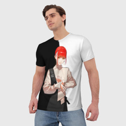 Мужская футболка 3D Макима на деловой встрече - фото 2
