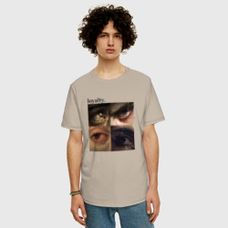 Мужская футболка хлопок Oversize Искусство и глаза - фото 2
