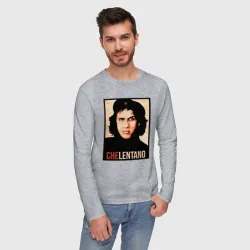 Мужской лонгслив хлопок Челентано - Че Гевара - фото 2