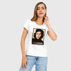 Женская футболка хлопок Slim Челентано - Че Гевара - фото 2