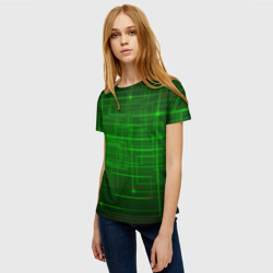 Женская футболка 3D Нейросеть - текстура - фото 2