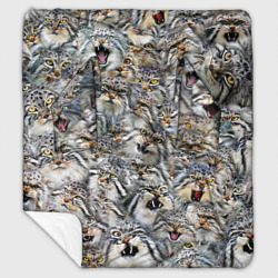 Плед с рукавами Погладь всех манулов