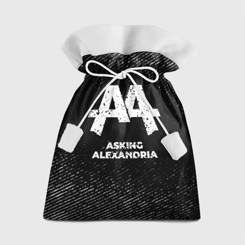 Подарочный 3D мешок Asking Alexandria с потертостями на темном фоне