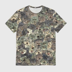 Мужская футболка 3D Мануловый камуфляж