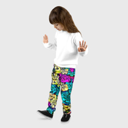 Детские брюки 3D Психоделические манулы - фото 2