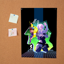 Постер Cyberpunk Edgerunners Люси и Дэвид - фото 2