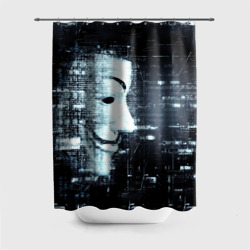 Штора 3D для ванной Анонимус код