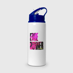 Бутылка для воды с трубочкой Cyberpunk Edgerunners Бегущий по краю