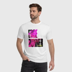 Мужская футболка хлопок Cyberpunk Edgerunners Бегущий по краю - фото 2
