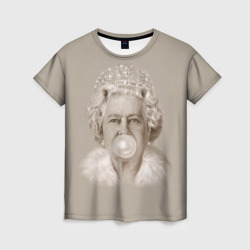 Женская футболка 3D Королева Елизавета