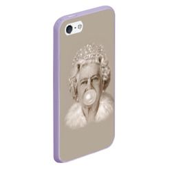 Чехол для iPhone 5/5S матовый Королева Елизавета - фото 2