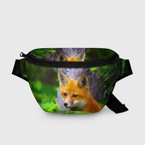 Поясная сумка 3D Молодая рыжая лиса
