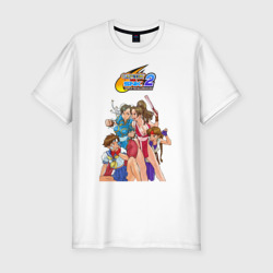 Мужская футболка хлопок Slim Capcom vs SNK