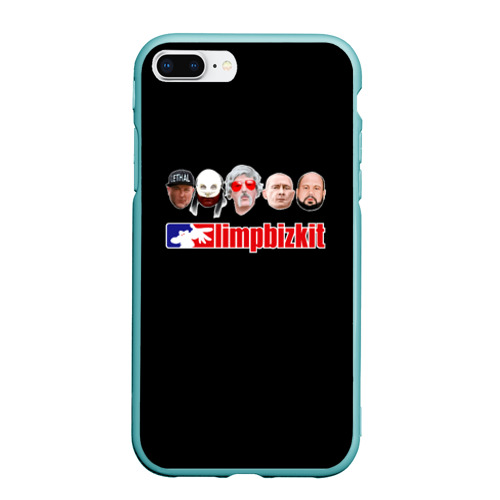 Чехол для iPhone 7Plus/8 Plus матовый Limp Bizkit art, цвет мятный