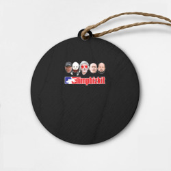 Деревянная игрушка круг Limp Bizkit art