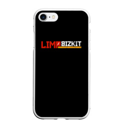 Чехол для iPhone 7/8 матовый Limp Bizkit logo разноцветное