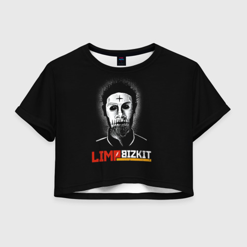 Женская футболка Crop-top 3D Limp Bizkit Wes Borland, цвет 3D печать