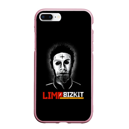 Чехол для iPhone 7Plus/8 Plus матовый Limp Bizkit Wes Borland, цвет розовый