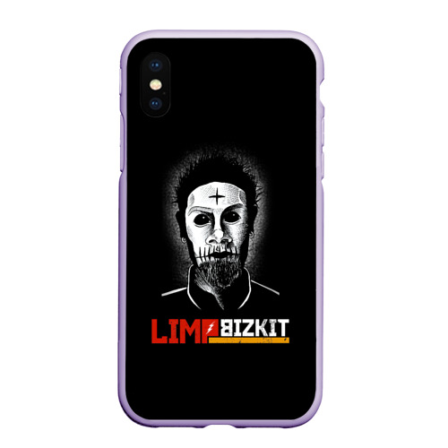 Чехол для iPhone XS Max матовый Limp Bizkit Wes Borland, цвет светло-сиреневый