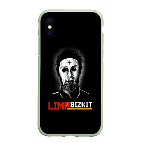 Чехол для iPhone XS Max матовый Limp Bizkit Wes Borland, цвет салатовый