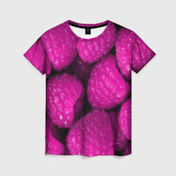 Ягоды малины – Женская футболка 3D с принтом купить со скидкой в -23%