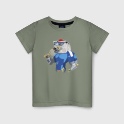Детская футболка хлопок Зомби - мишка - большой теннис - halloween