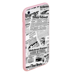 Чехол для iPhone 6/6S матовый Газетный коллаж - фото 2