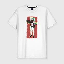 Мужская футболка хлопок Slim Ребекка Cyberpunk Edgerunner