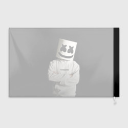 Флаг 3D Marshmello на чёрном фоне - фото 2