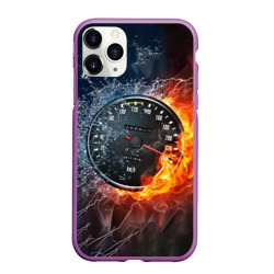Чехол для iPhone 11 Pro Max матовый Need for Speed - спидометр